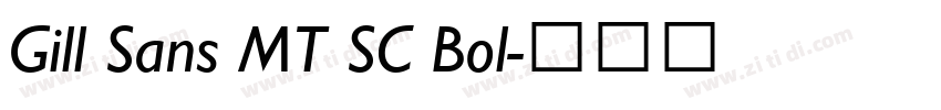 Gill Sans MT SC Bol字体转换